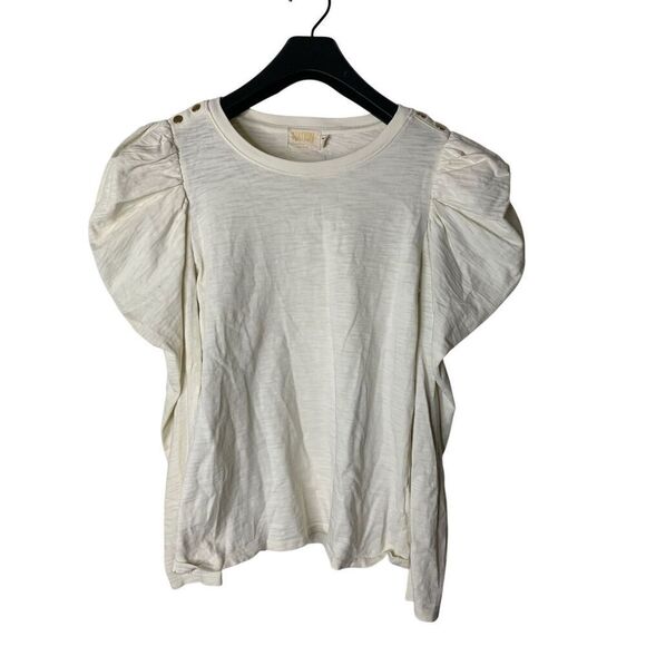 Nation LTD Krista Feminine Party Tee Puff 100% cotton women's size small - Picture 2 of 6